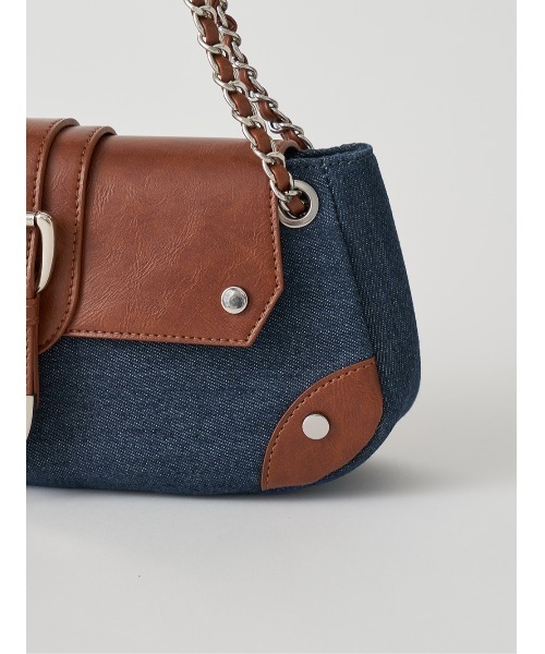 Darich（ダーリッチ）の「デニムコンビハンドバッグ（ハンドバッグ・レディース・ブラック/ブルー・FREE）」の19枚目の写真