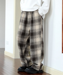 EFFECTION（エフェクション）の「【neos】ルーズシルエット オンブレー タータン ウィンドウペン ブロック チェック柄 ワイド イージー パンツ（その他パンツ）」