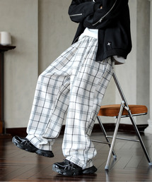 フェノメノン 15SS チェック柄 スウェット イージーパンツ フェノメノン 15SS チェック柄 スウェット イージーパンツ パンツ
