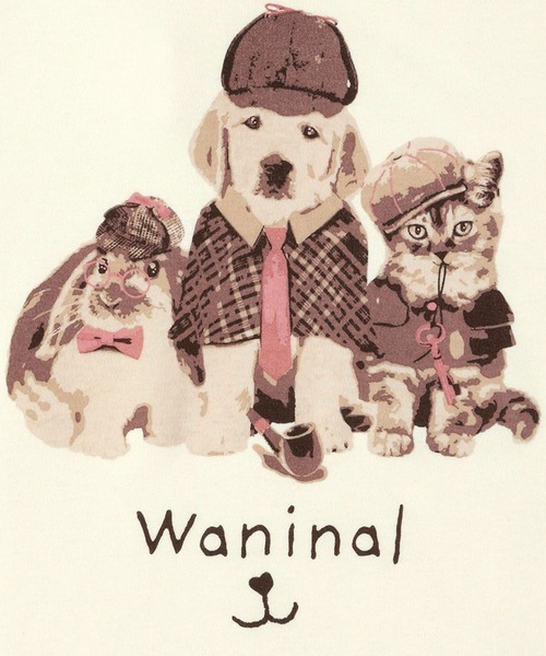WACOAL KIDS BABY(ワコールキッズベイビー)の「ワコールベビー 「Waninal」ワニナル プレオール 長袖(ベビーパジャマ/スリーパー・キッズ・パープル/クリーム・60-70/70-80)」の6枚目の写真