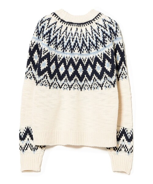 B:MING by BEAMS(ビーミングバイビームス)の「求心 ニット (手洗い可)(ニット/セーター・レディース・ブラウン/ホワイト系その他5・ONE SIZE)」の17枚目の写真