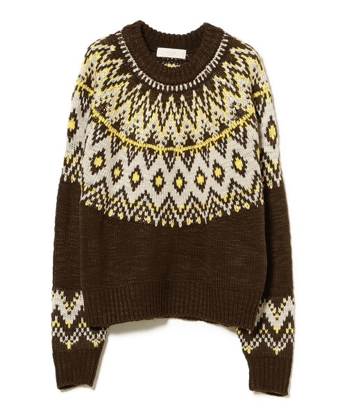 B:MING by BEAMS(ビーミングバイビームス)の「求心 ニット (手洗い可)(ニット/セーター・レディース・ブラウン/ホワイト系その他5・ONE SIZE)」の22枚目の写真