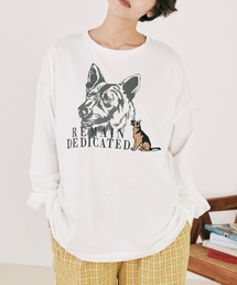 MERLOT（メルロー）の「シェパードロンT（Tシャツ/カットソー・メンズ）」