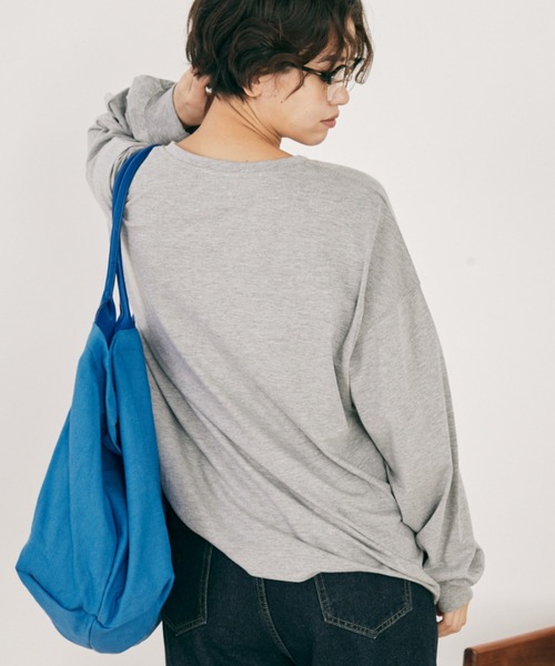 MERLOT（メルロー）の「ドッグプリントロンT（Tシャツ/カットソー・レディース・ホワイト/グレー・FREE）」の12枚目の写真