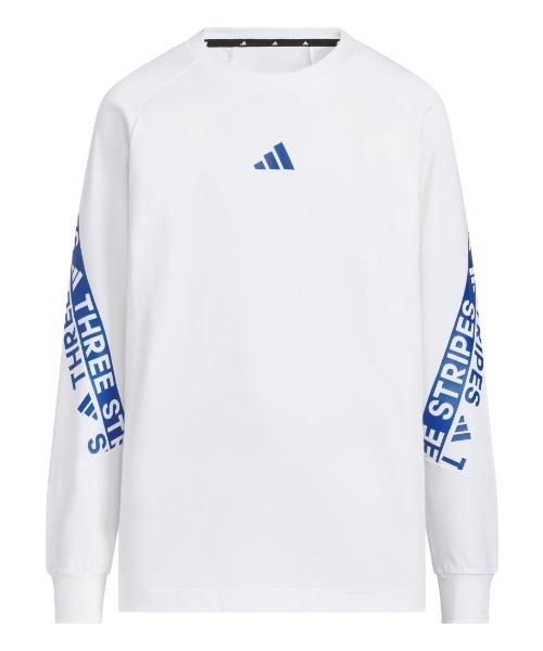 adidas（アディダス）の「アディダス adidas ワーディングパック ルーズフィット シングルジャージー 長袖Tシャツ（Tシャツ/カットソー・キッズ・ブラック/グリーン/ホワイト・110cm/120cm/130cm/140cm/150cm/160cm）」の2枚目の写真