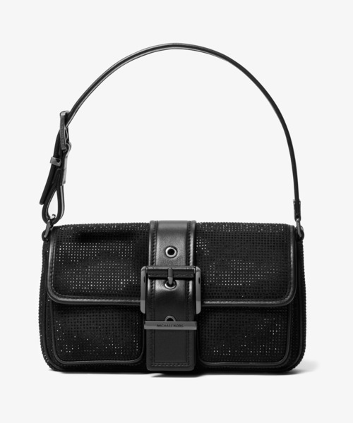 MICHAEL KORS(マイケルコース)の「COLBY エンブリッシュ スエード ショルダー ミディアム(ショルダーバッグ・レディース・ブラック・FREE)」の1枚目の写真