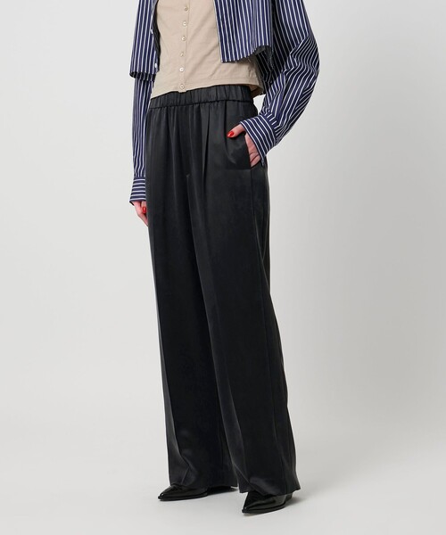 ASTRAET キュプラ ツイル ソクショウ ワイドパンツ その他パンツ ASTRAET アストラット のファッション通販