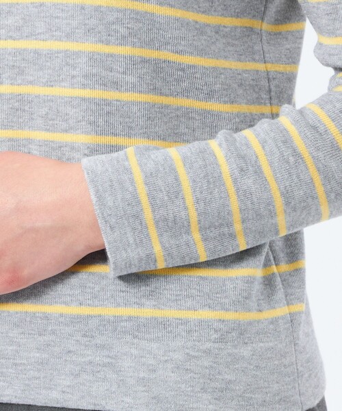 MACKINTOSH PHILOSOPHY（ﾏｯｷﾝﾄｯｼｭ ﾌｨﾛｿﾌｨｰ）の「【2025年秋冬モデル】Cleric Collar Knit ウールブレンド（ニット/セーター・レディース・グレー系その他/レッド系その他2/チャコールグレー・38）」の10枚目の写真