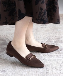 JELLY BEANS | あったか仕様◆フラワービットローファーフラットパンプス (204-57137)JELLY BEANS(ジェリービーンズ)(パンプス)