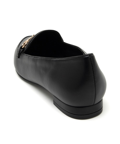 JELLY BEANS（ジェリービーンズ）の「あったか仕様◆フラワービットローファーフラットパンプス (204-57137)JELLY BEANS(ジェリービーンズ)（パンプス・レディース・ブラック/ダークブラウン/ブラック系・24/23.5/23/24.5/22.5）」の9枚目の写真