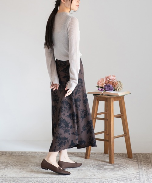 JELLY BEANS（ジェリービーンズ）の「あったか仕様◆フラワービットローファーフラットパンプス (204-57137)JELLY BEANS(ジェリービーンズ)（パンプス・レディース・ブラック/ダークブラウン/ブラック系・24/23.5/23/24.5/22.5）」の20枚目の写真