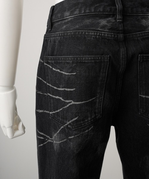 GRANCY】Crazy Design Skinny Flare Denim Pants / クレイジーデザイン