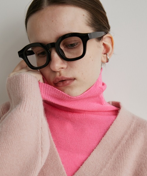 Auntie Rosa Holiday（アンティローザホリデー）の「シアーリブタートルニット（ニット/セーター・レディース・チャコールグレー/ブルー/ブラック/イエロー/ピンク・FREE）」の5枚目の写真