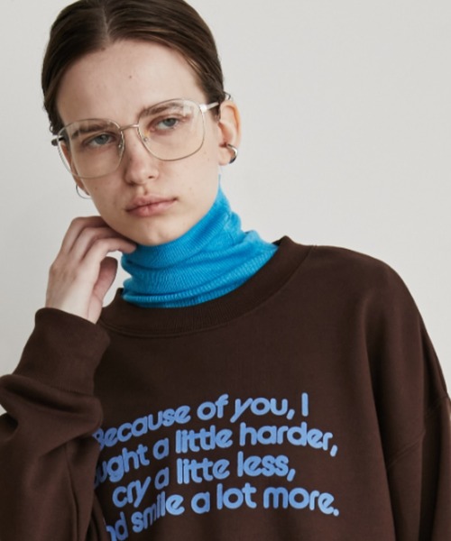 Auntie Rosa Holiday（アンティローザホリデー）の「シアーリブタートルニット（ニット/セーター・レディース・チャコールグレー/ブルー/ブラック/イエロー/ピンク・FREE）」の3枚目の写真