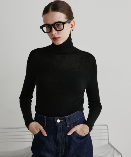 セール】シアーリブタートルニット（ニット/セーター）｜Auntie Rosa