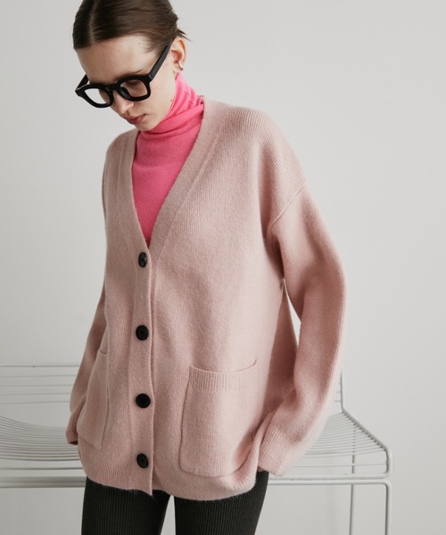 Auntie Rosa Holiday（アンティローザホリデー）の「シアーリブタートルニット（ニット/セーター・レディース・チャコールグレー/ブルー/ブラック/イエロー/ピンク・FREE）」の7枚目の写真