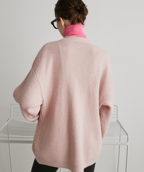 Auntie Rosa Holiday（アンティローザホリデー）の「シアーリブタートルニット（ニット/セーター・レディース・チャコールグレー/ブルー/ブラック/イエロー/ピンク・FREE）」の9枚目の写真