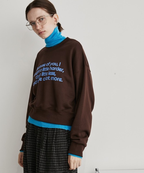 Auntie Rosa Holiday（アンティローザホリデー）の「シアーリブタートルニット（ニット/セーター・レディース・チャコールグレー/ブルー/ブラック/イエロー/ピンク・FREE）」の16枚目の写真