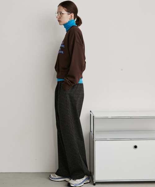 Auntie Rosa Holiday（アンティローザホリデー）の「シアーリブタートルニット（ニット/セーター・レディース・チャコールグレー/ブルー/ブラック/イエロー/ピンク・FREE）」の22枚目の写真