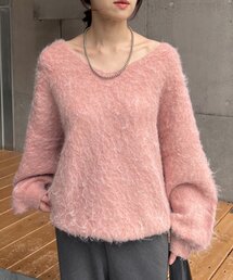 SHENERY（シーナリー）の「ファーカシミヤキーネックニット（ニット