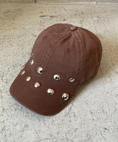 セール】コットンキャップ/スタッズ/韓国/グランジストリート