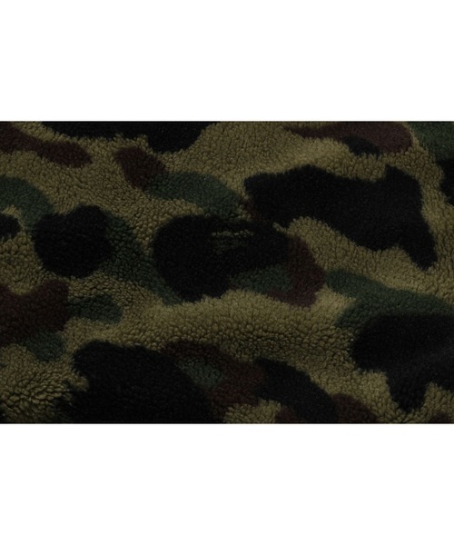 A BATHING APE（アベイシングエイプ）の「1ST CAMO FLEECE JACKET（ミリタリージャケット・レディース・グリーン/イエロー・FREE）」の7枚目の写真
