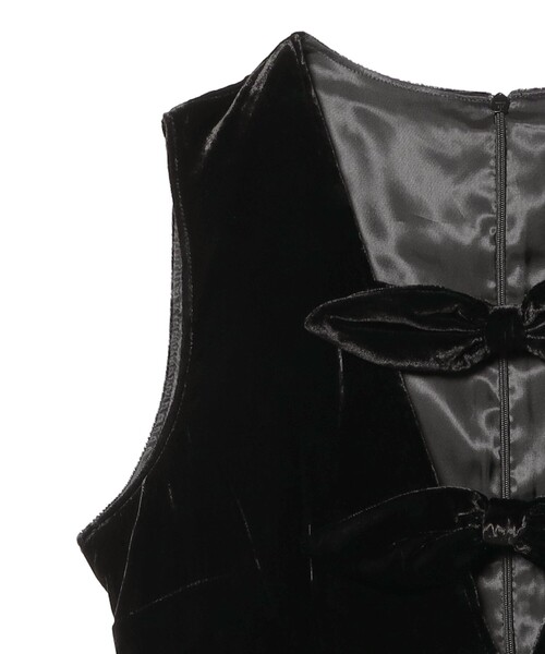 BAUM UND PFERDGARTEN（バウムウンドヘルガーデン）の「BAUM UND PFERDGARTEN / ベルベット ワンピース（ワンピース・レディース・ブラック・ONE SIZE）」の4枚目の写真