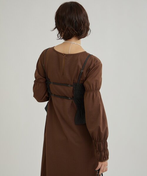 mystic（ミスティック）の「【SETアイテム！】ビスチェワンピースＳＥＴ（ワンピース・レディース・ブラウン/ブラック/アイボリー・1/2）」の13枚目の写真