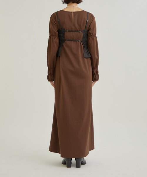 mystic（ミスティック）の「【SETアイテム！】ビスチェワンピースＳＥＴ（ワンピース・レディース・ブラウン/ブラック/アイボリー・1/2）」の10枚目の写真