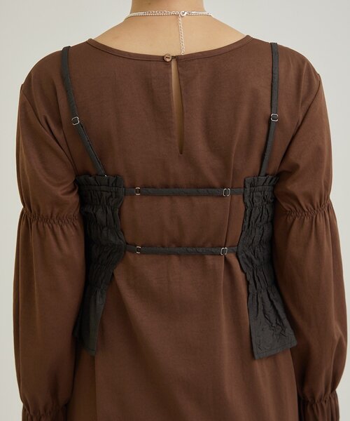 mystic（ミスティック）の「【SETアイテム！】ビスチェワンピースＳＥＴ（ワンピース・レディース・ブラウン/ブラック/アイボリー・1/2）」の7枚目の写真