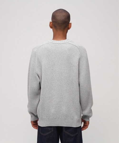 AVIREX（アヴィレックス）の「FREEDOM SLEEVE COTTON KNIT "EAGLES" / フリーダムスリーブ コットンニット イーグルス / AVIREX / アヴィレックス（ニット/セーター・メンズ・グレー/ネイビー・MEDIUM/LARGE/X-LARGE/XX-LARGE）」の12枚目の写真