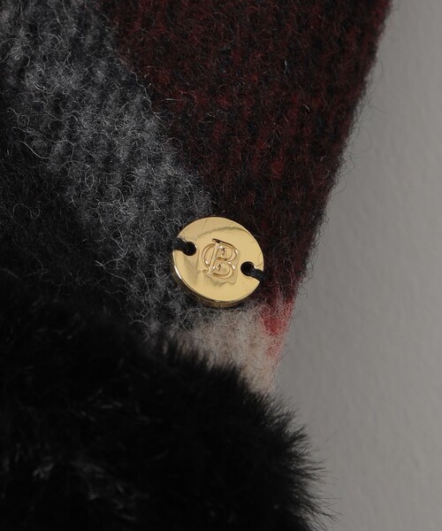 【未使用】ブルーレーベルクレストブリッジ　クレストブリッジチェックファーグローブ クレストブリッジチェックファーグローブ（手袋）｜BLUE LABEL