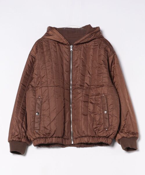 8(eight)(エイト)の「ショート丈リバーシブルパーカー(ブルゾン・メンズ・カーキ/ブラック/ブラウン・MEDIUM/LARGE)」の5枚目の写真