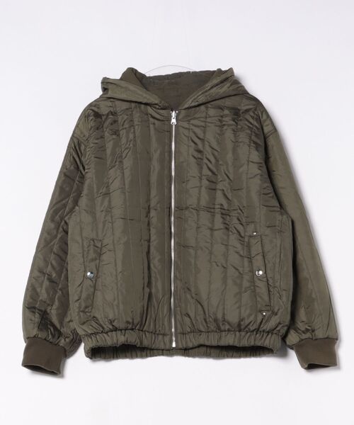 8(eight)(エイト)の「ショート丈リバーシブルパーカー(ブルゾン・メンズ・カーキ/ブラック/ブラウン・MEDIUM/LARGE)」の6枚目の写真