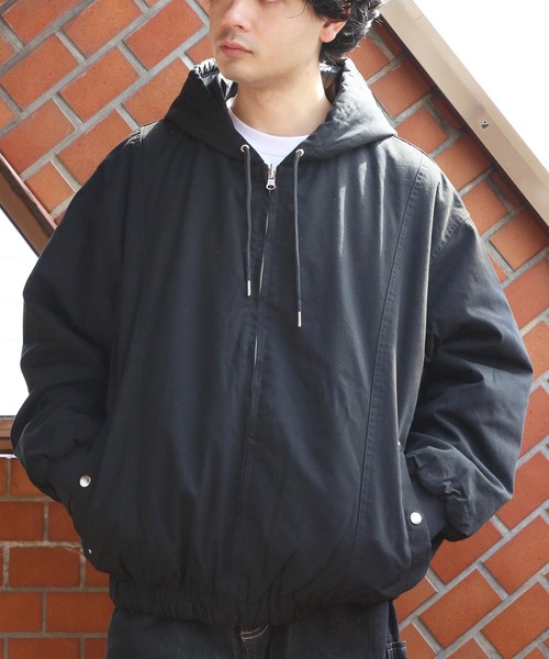 8(eight)(エイト)の「ショート丈リバーシブルパーカー(ブルゾン・メンズ・カーキ/ブラック/ブラウン・MEDIUM/LARGE)」の9枚目の写真