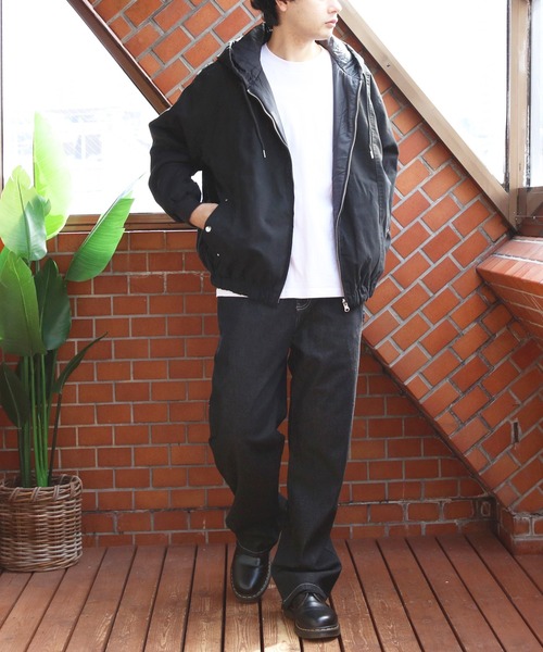 8(eight)(エイト)の「ショート丈リバーシブルパーカー(ブルゾン・メンズ・カーキ/ブラック/ブラウン・MEDIUM/LARGE)」の11枚目の写真