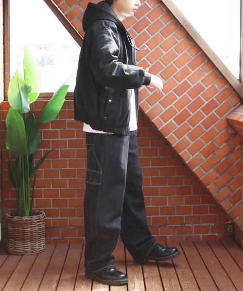 8(eight)(エイト)の「ショート丈リバーシブルパーカー(ブルゾン・メンズ・カーキ/ブラック/ブラウン・MEDIUM/LARGE)」の12枚目の写真