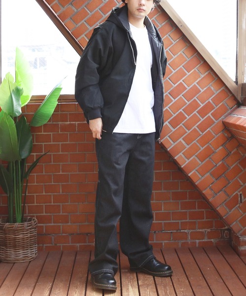 8(eight)(エイト)の「ショート丈リバーシブルパーカー(ブルゾン・メンズ・カーキ/ブラック/ブラウン・MEDIUM/LARGE)」の13枚目の写真