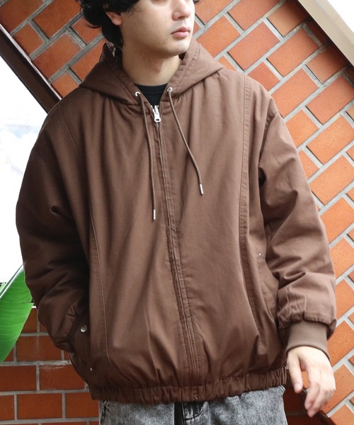 8(eight)(エイト)の「ショート丈リバーシブルパーカー(ブルゾン・メンズ・カーキ/ブラック/ブラウン・MEDIUM/LARGE)」の16枚目の写真