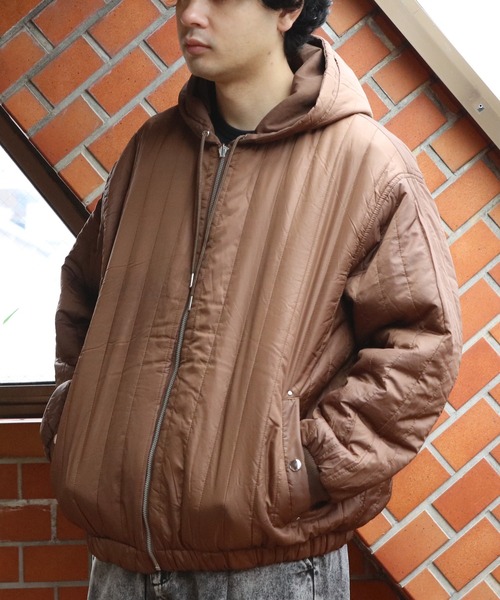 8(eight)(エイト)の「ショート丈リバーシブルパーカー(ブルゾン・メンズ・カーキ/ブラック/ブラウン・MEDIUM/LARGE)」の17枚目の写真