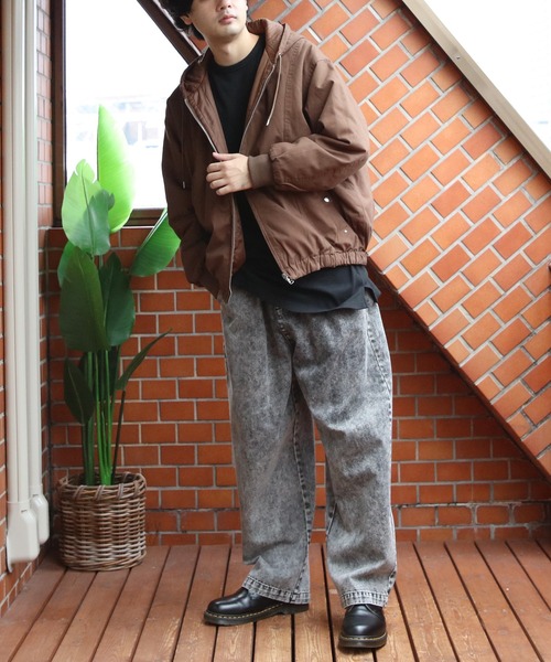 8(eight)(エイト)の「ショート丈リバーシブルパーカー(ブルゾン・メンズ・カーキ/ブラック/ブラウン・MEDIUM/LARGE)」の21枚目の写真