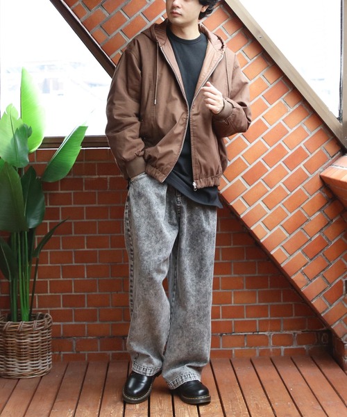 8(eight)(エイト)の「ショート丈リバーシブルパーカー(ブルゾン・メンズ・カーキ/ブラック/ブラウン・MEDIUM/LARGE)」の22枚目の写真