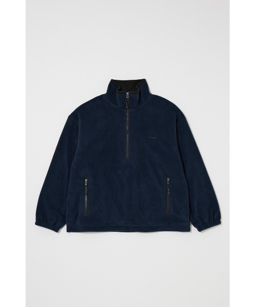 MOUSSY(マウジー)の「FLEECE ZIP プルオーバー(パーカー・レディース・レッド/ダークネイビー/杢グレー・FREE)」の2枚目の写真