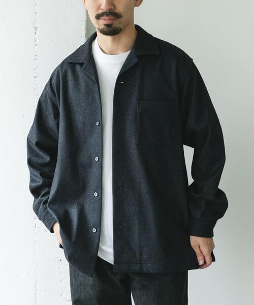 2022AW ebure メルトン ジャケット シャツ 36 2022AW ebure メルトン ジャケット シャツ 36 2022AW ebure メルトン