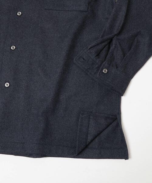 URBAN RESEARCH DOORS(アーバンリサーチドアーズ)の「ジャージメルトンオープンカラーシャツ(シャツ/ブラウス・メンズ・ネイビー/チャコールグレー・MEDIUM/LARGE)」の22枚目の写真