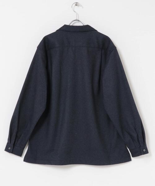 URBAN RESEARCH DOORS(アーバンリサーチドアーズ)の「ジャージメルトンオープンカラーシャツ(シャツ/ブラウス・メンズ・ネイビー/チャコールグレー・MEDIUM/LARGE)」の21枚目の写真
