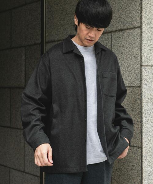 URBAN RESEARCH DOORS(アーバンリサーチドアーズ)の「ジャージメルトンオープンカラーシャツ(シャツ/ブラウス・メンズ・ネイビー/チャコールグレー・MEDIUM/LARGE)」の16枚目の写真