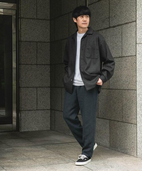 URBAN RESEARCH DOORS(アーバンリサーチドアーズ)の「ジャージメルトンオープンカラーシャツ(シャツ/ブラウス・メンズ・ネイビー/チャコールグレー・MEDIUM/LARGE)」の13枚目の写真