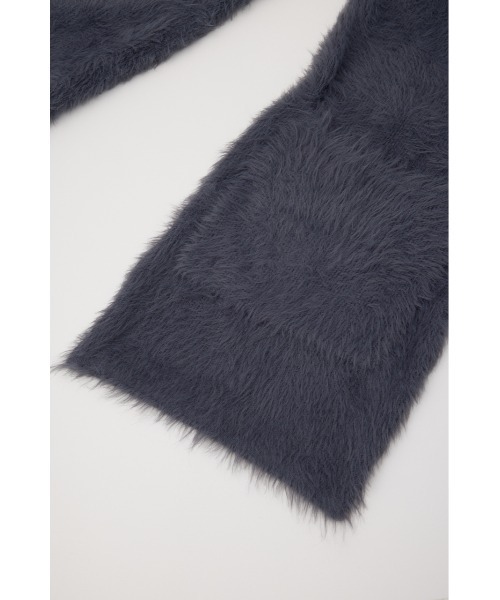 rienda（リエンダ）の「フード付きシャギーストール 秋服 冬服（ストール/ショール・レディース・グレー/ホワイト・FREE）」の11枚目の写真