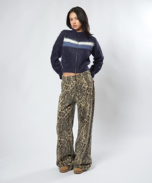 アニマルパターンJ/Wワイドストレートパンツ（その他パンツ）｜ACLENT